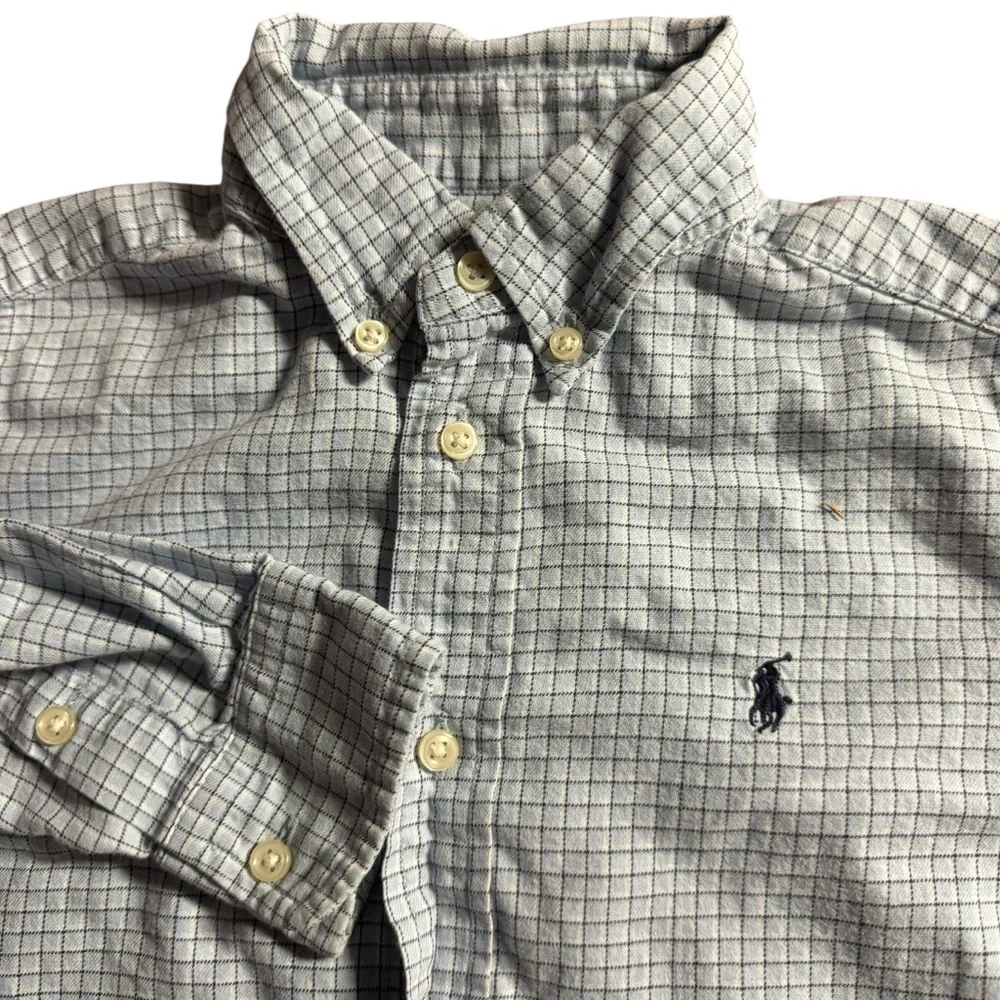 Ralph Lauren boys size 6 long‎ sleeve plaid button down shirt